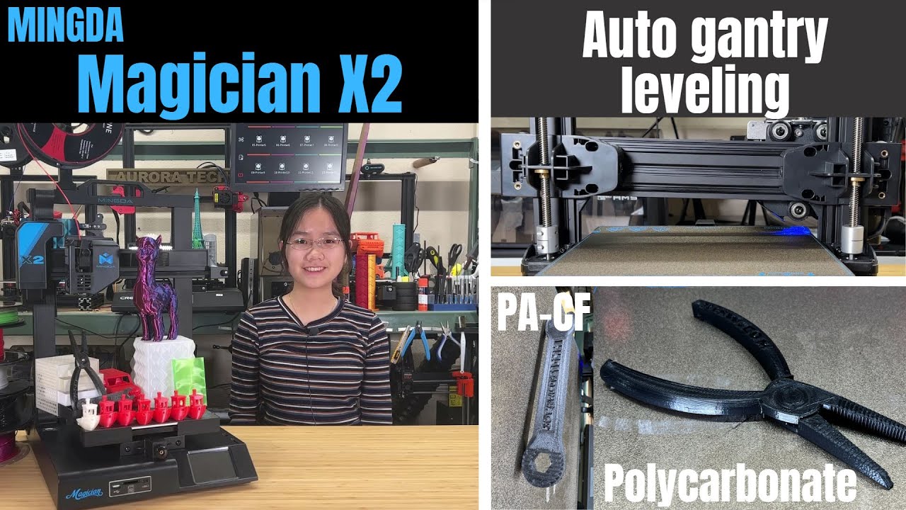 Mingda Magician X2: A solid mid-range 3D printer with auto gantry leveling and bed leveling and more