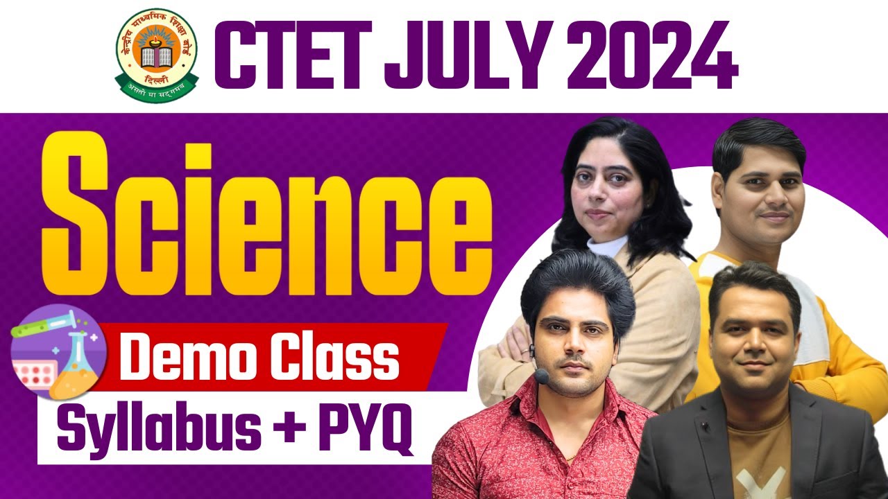CTET 7 JULY 2024 SCIENCE DEMO by Sachin Academy live 3pm