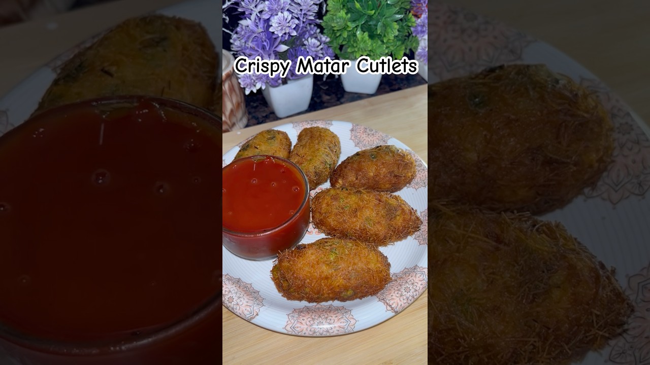 Viral Crispy Matar Cutlets 