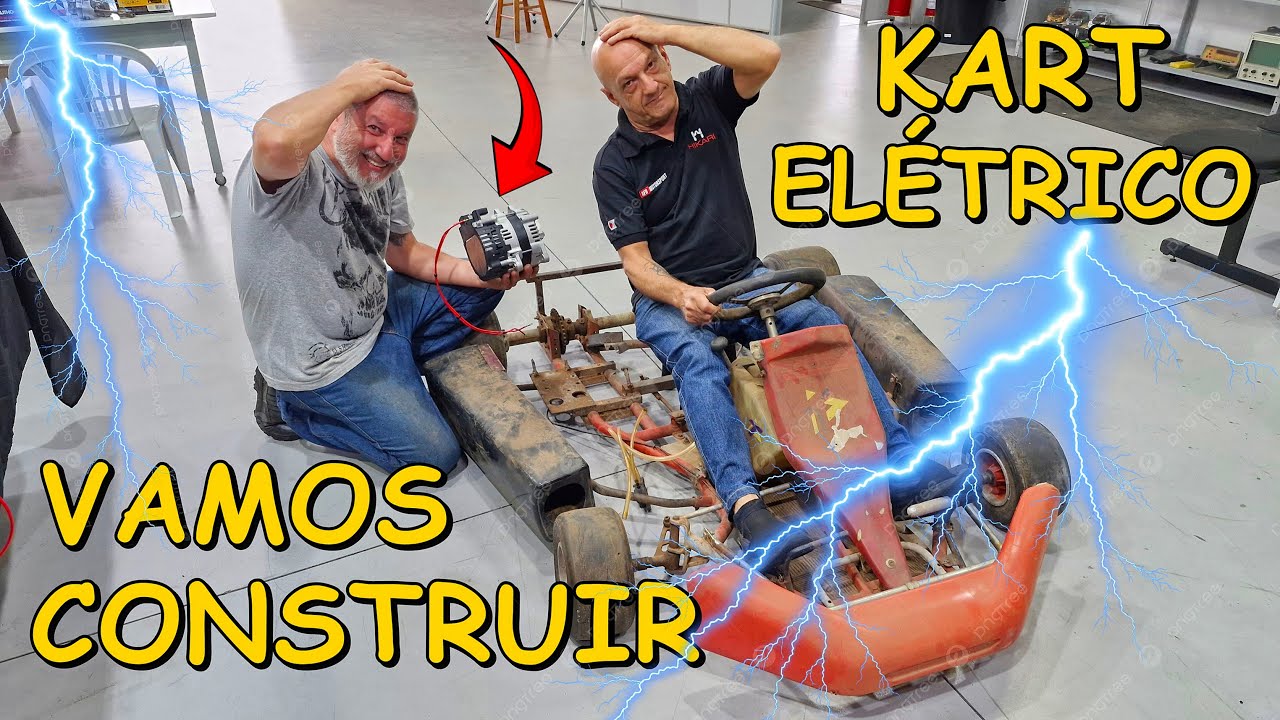 IDÉIA MALUCA CONSTRUIR UM KART ELÉTRICO COM UM ALTERNADOR