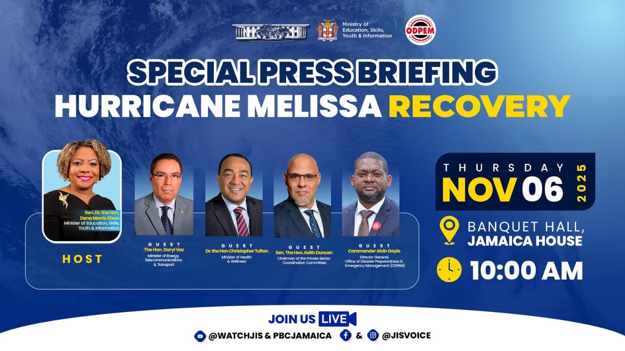 🌪️ Special Press Briefing on Hurricane Melissa Recovery || November 6, 2025 🌪️