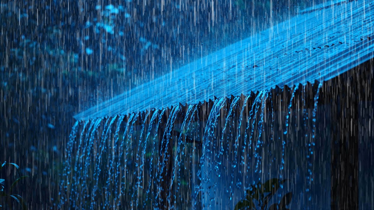 Gentle Night RAIN - Rain Sounds For Sleeping, Thunderstorm Sounds, Relaxation, White Noise, ASMR