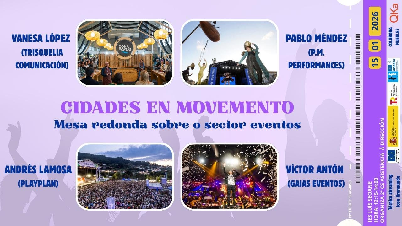 Cidades en movemento. Mesa redonda sobre o sector dos eventos