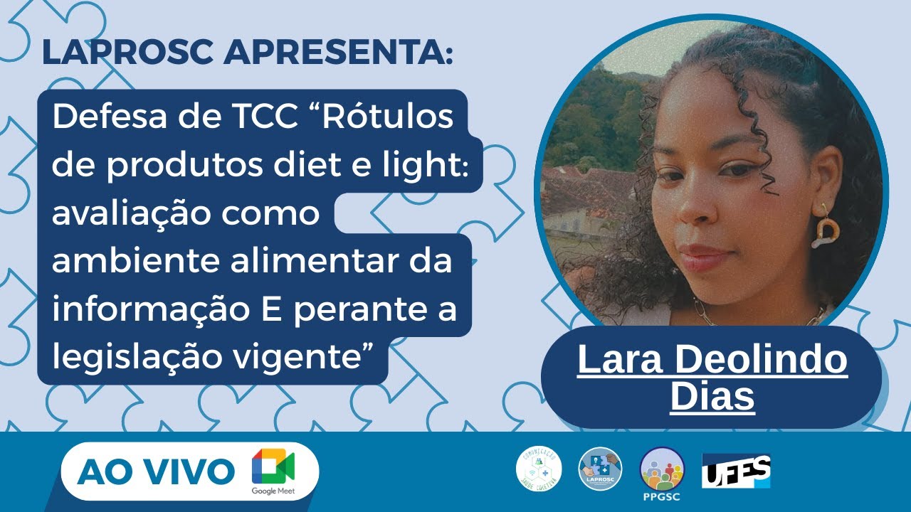 RÓTULOS DE PRODUTOS DIET E LIGHT - LARA DEOLINDO DIAS - LAPROSC