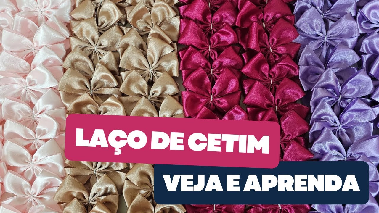 PASSO A PASSO LAÇO DUPLO DE CETIM