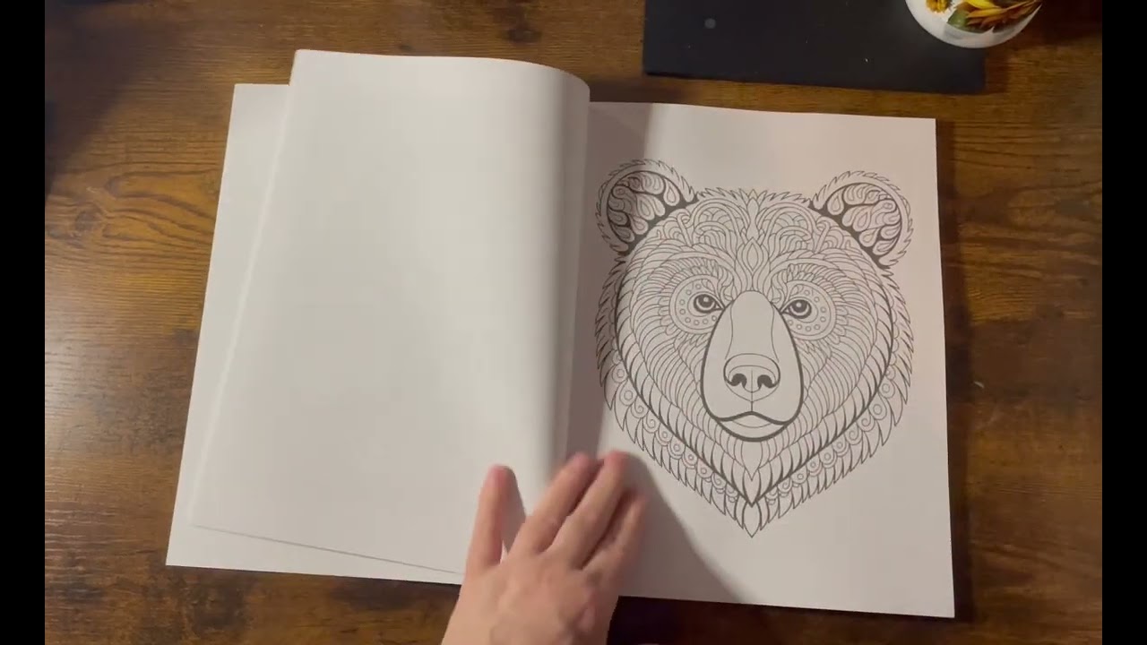 Mindfulness Coloring Book for Adults by Lamilia Lomi flip @LamiliaLomi 