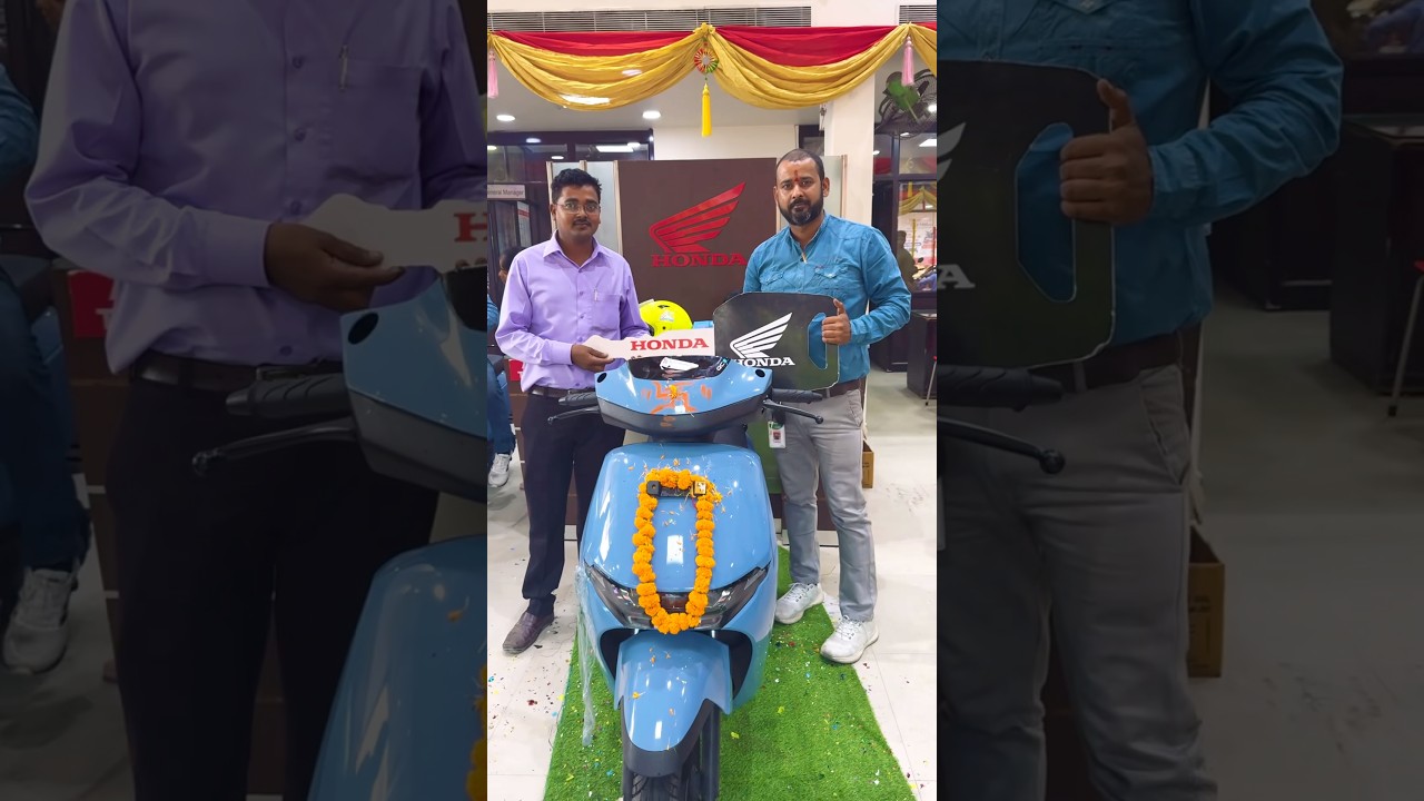 Honda Electric QC1 first Delivery Honda Activa Electric Scooter
