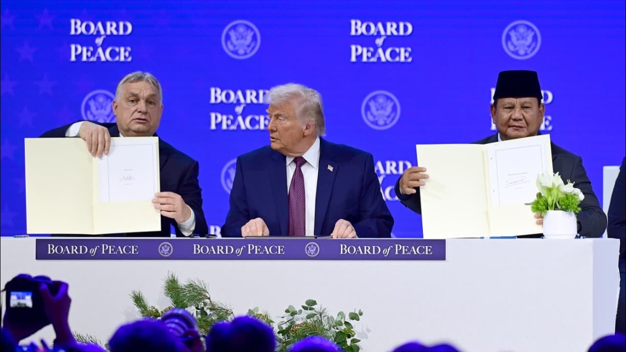 Presiden Prabowo Tandatangani Board of Peace (BoP) Charter, Davos, 22 Januari 2026