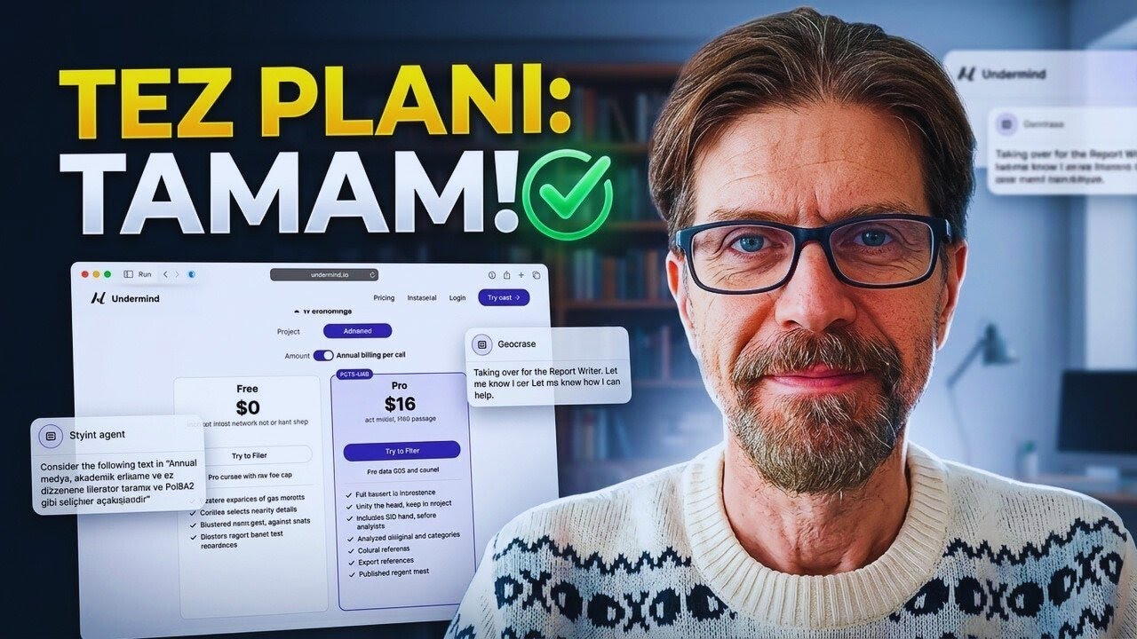 Bu YZ Aracı Tez Planınızı Sizinle Birlikte Yapıyor
