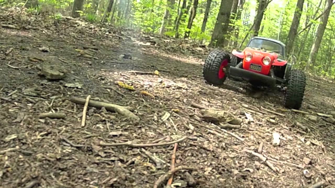 Tamiya Blitzer Beetle in the woods.mov