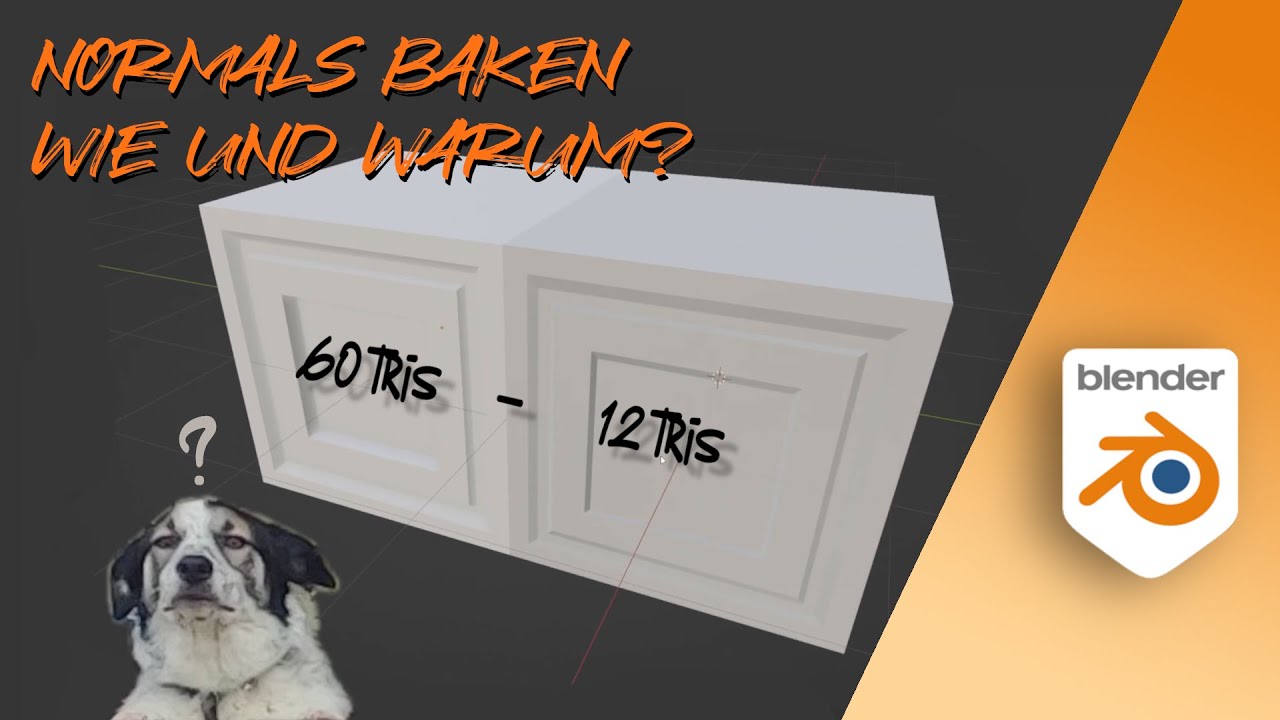 Normals baken | Wie und Warum | Bake HighPoly to LowPoly | Blender 3.3 | Anfänger Tutorial