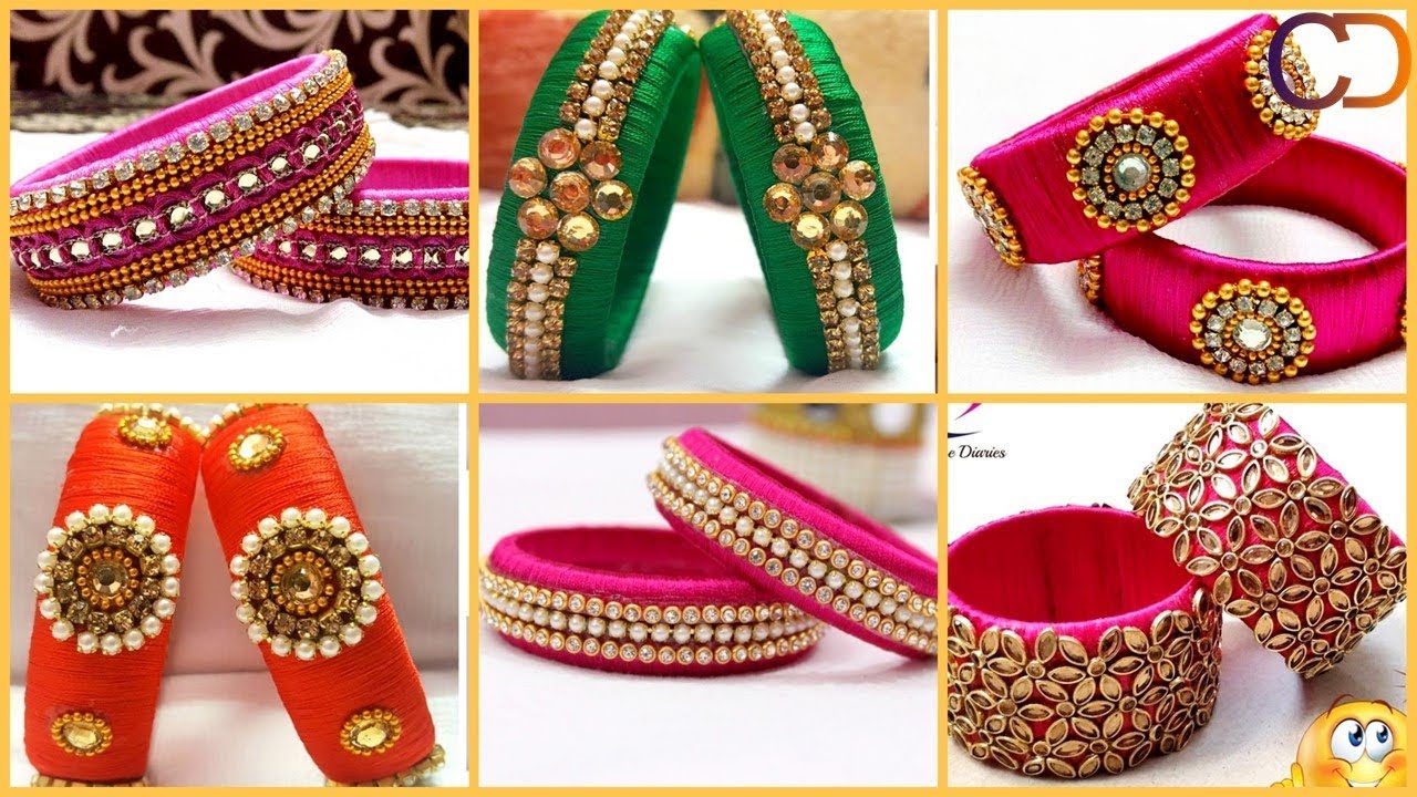 Top DIY Silk Thread Bangle Making Compilation I DIY Silk Thread Bangle I Creative Diaries