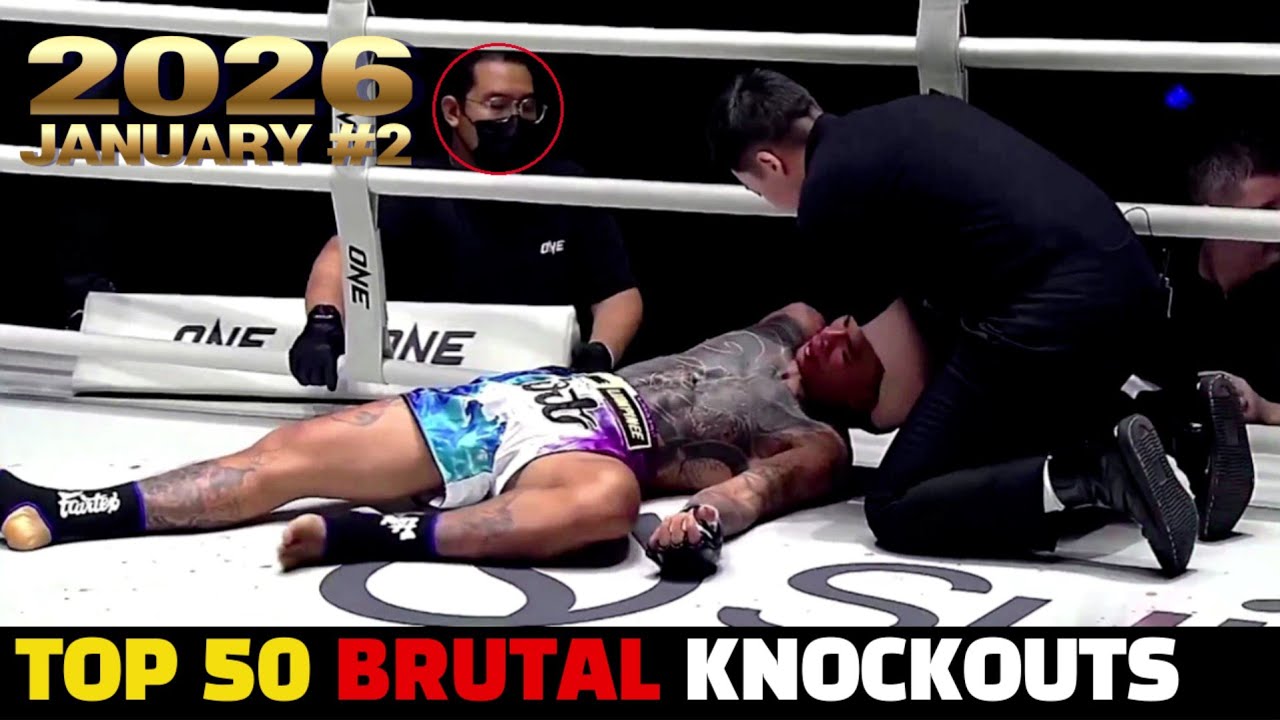 Top 50 Brutal Knockouts | Январь 2026 #2 | Муай Тай и ММА&bull;Бокс