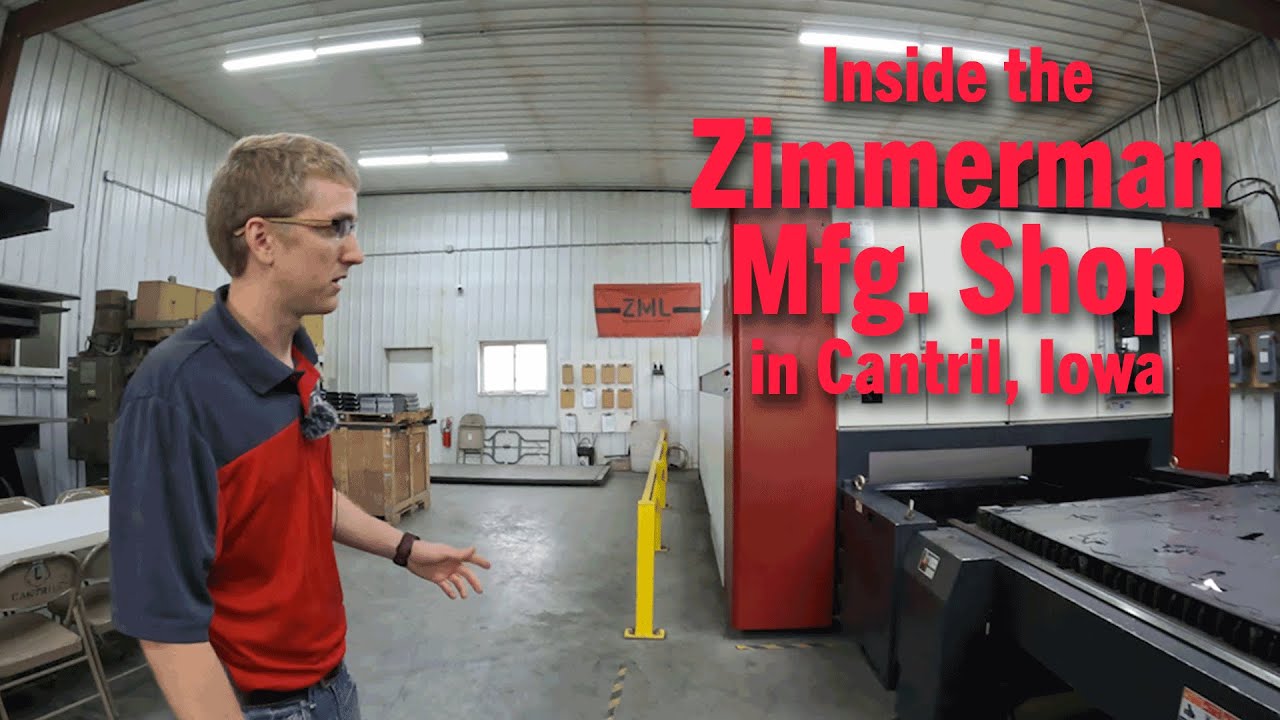 Inside the Zimmerman Mfg. Shop in Cantril, Iowa