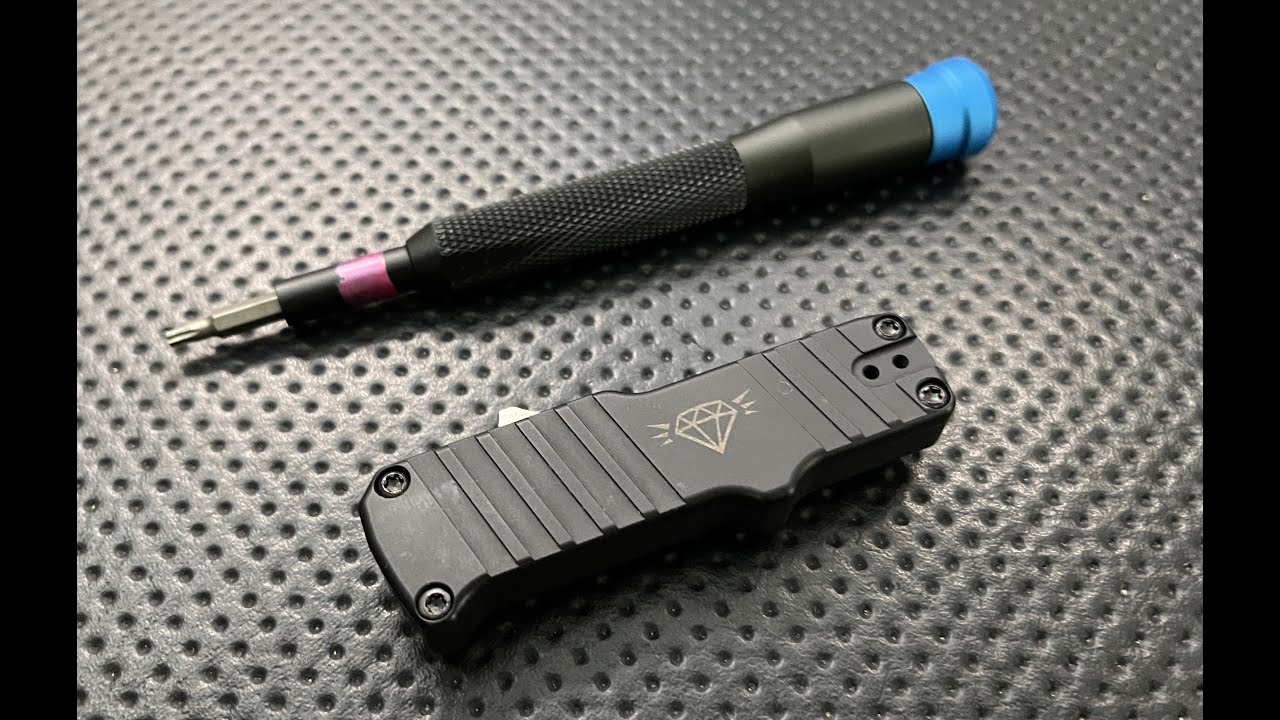 Как разобрать нож Hogue Knives Micro Incursion (с демонстрацией двойного действия OTF)