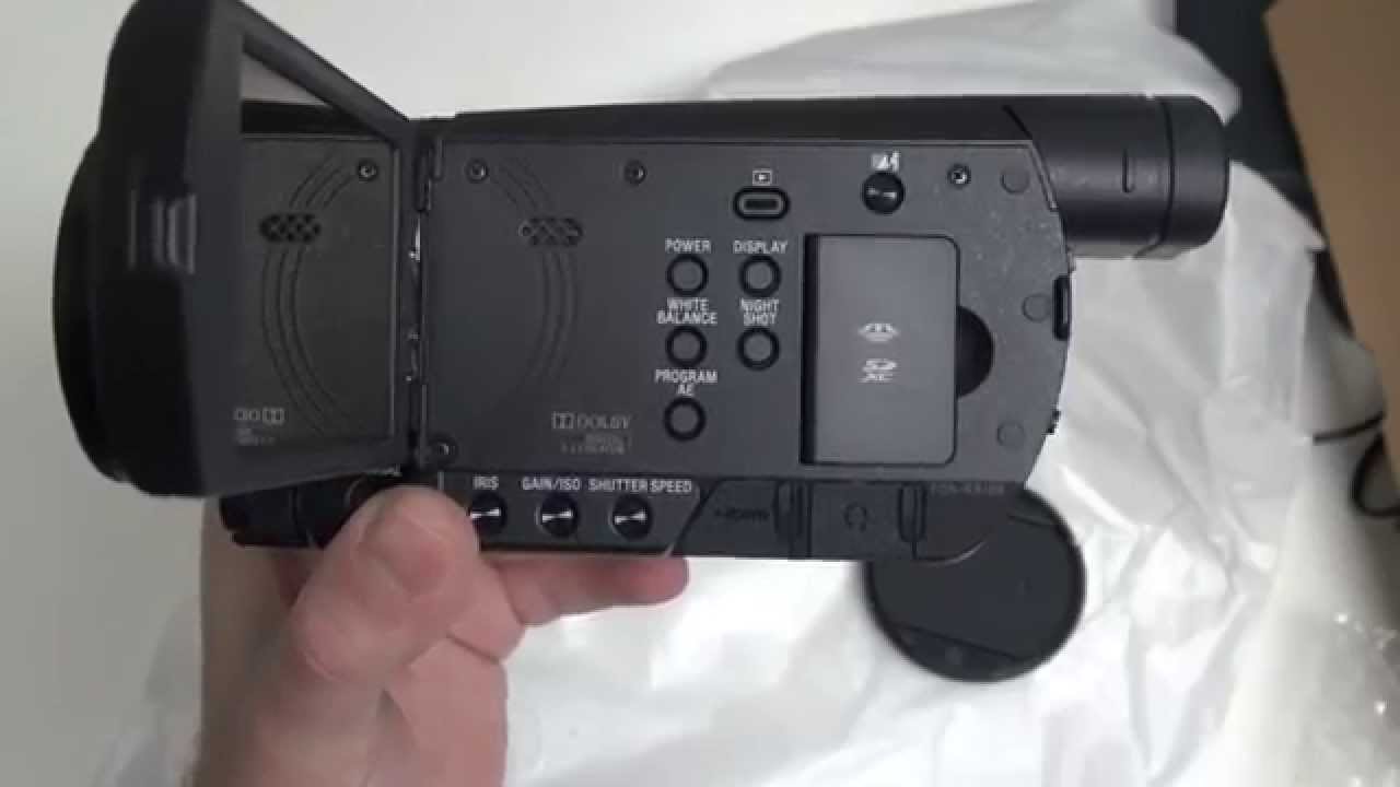 Sony FDR-AX100 Unboxing