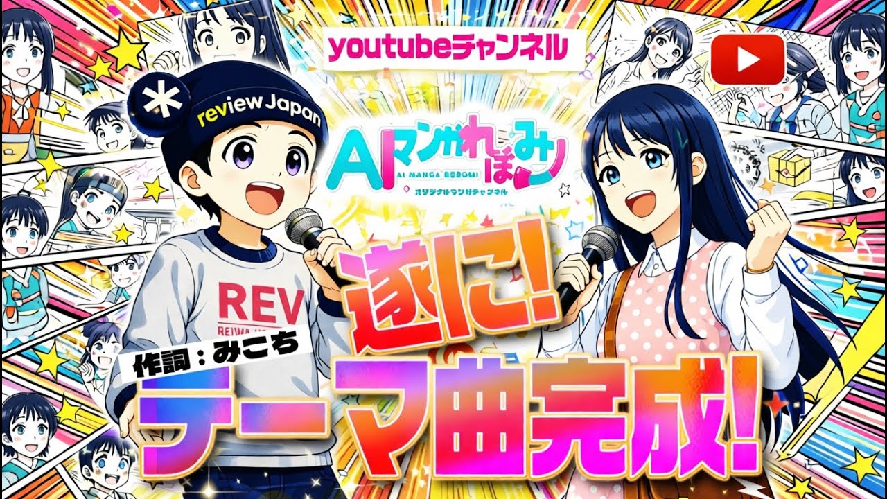 【チャンネルテーマソング】aiマンガれぼみ｜曲名：『今日の「？」が「！」になる。』【AI音楽MV】