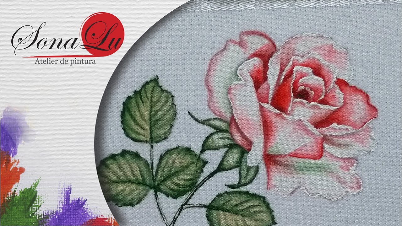 Aula 749 - Rosa Clarinha em Toalha de Lavabo