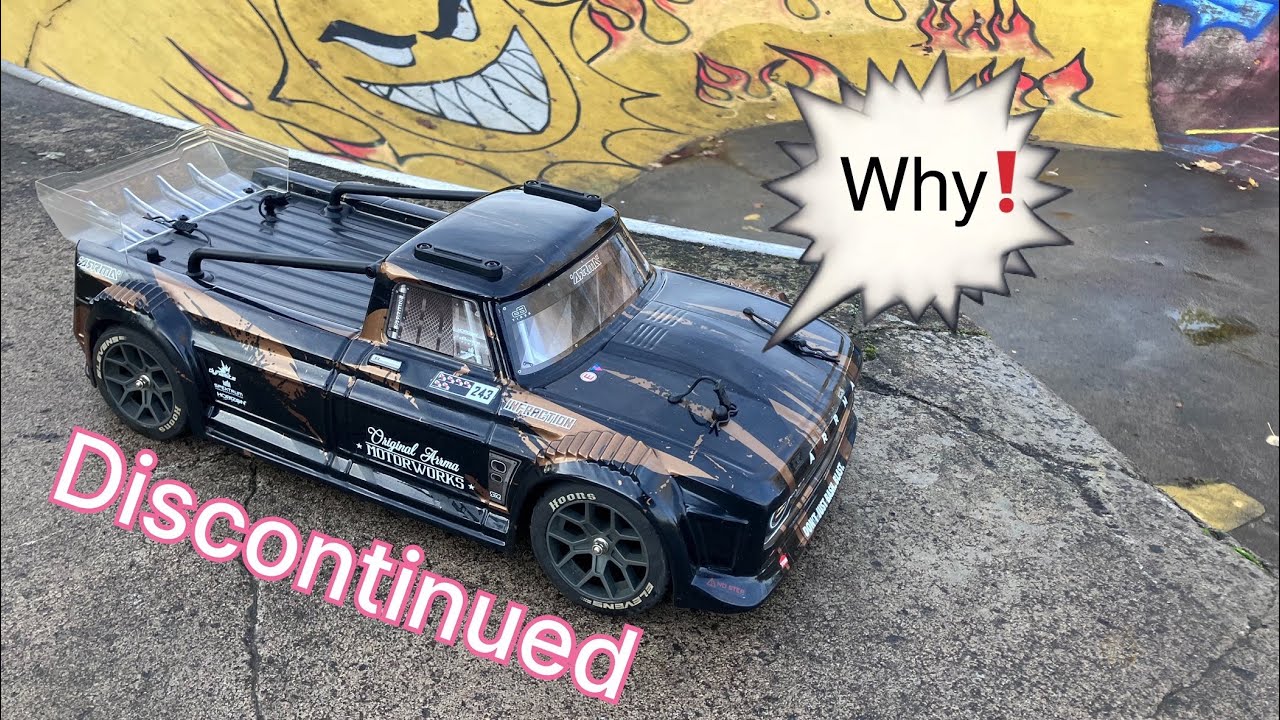 Arrma infraction 3s blx. Discontinued rc car. But why ?? Hmmmm ( Livingston skatepark )