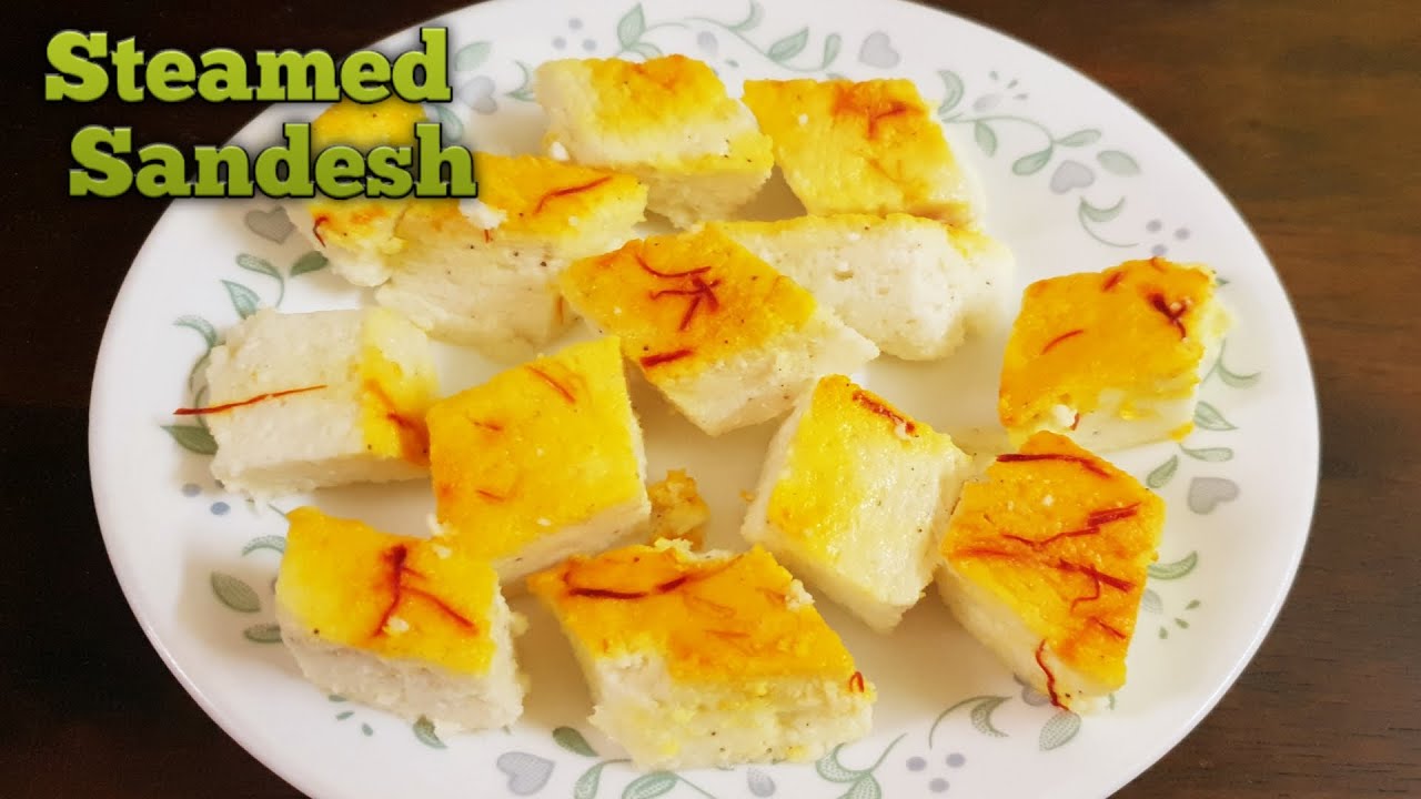 Steamed Sandesh (Cottage Cheese Fudge) | Sandesh Recipe | संदेश बनाने की विधि | How to make Sandesh