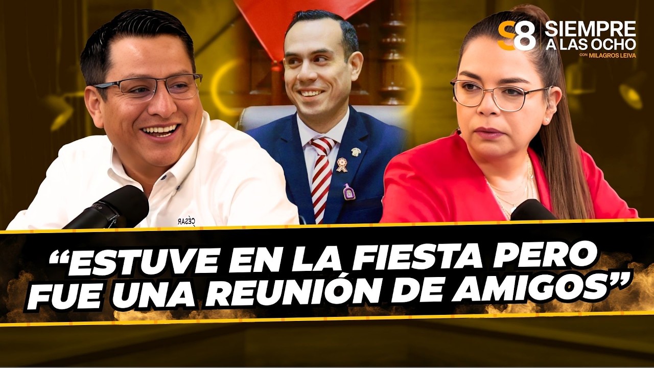 CÉSAR VÁSQUEZ revela DETALLES de la FIESTA PRIVADA del PRESIDENTE JERÍ en Cieneguilla | #S8