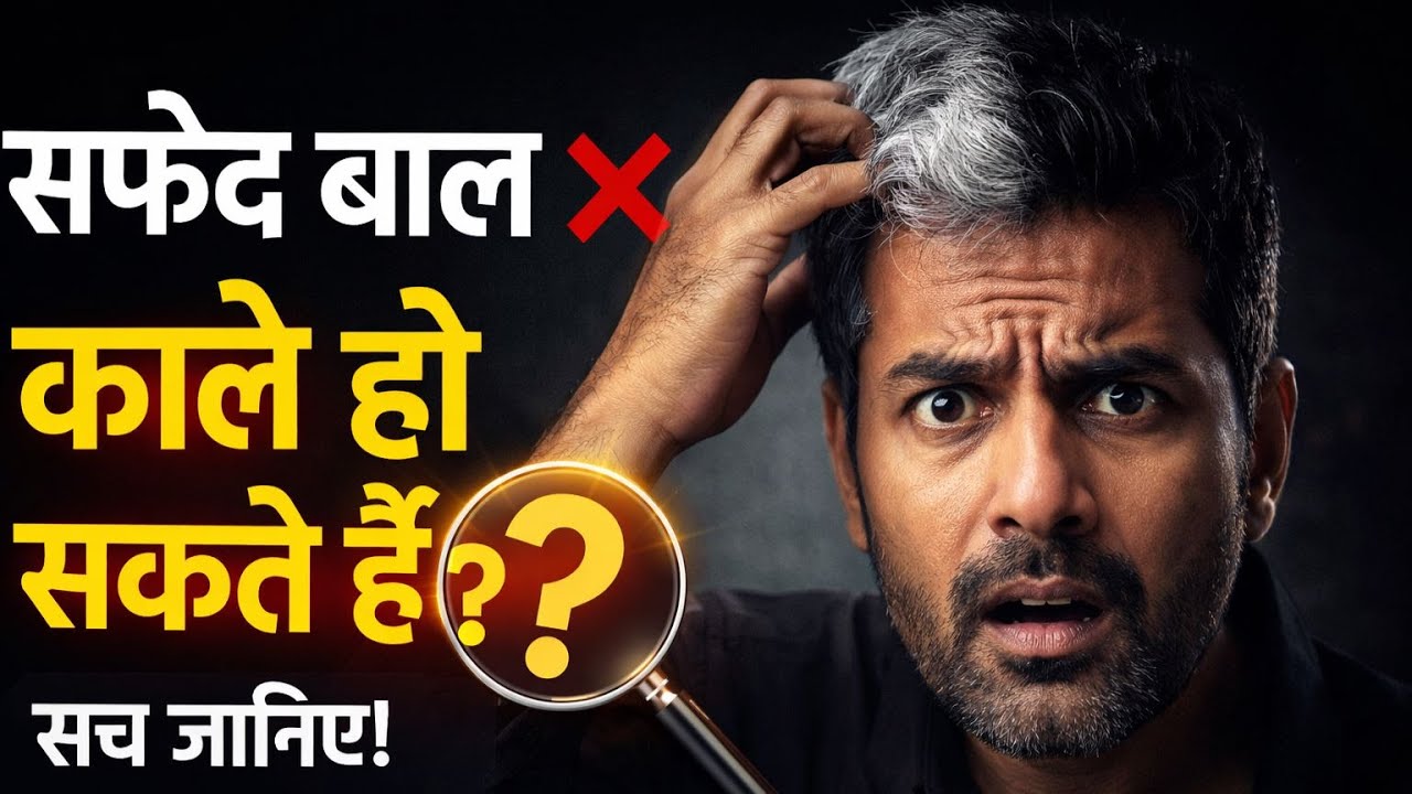 सफेद बालों को फिर से काला करने का सच❗ क्या सफेद बाल वाकई दोबारा काले हो सकते हैं?