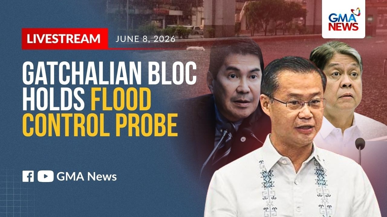 Gatchalian bloc holds flood control probe (June 8, 2026) | GMA News - Replay