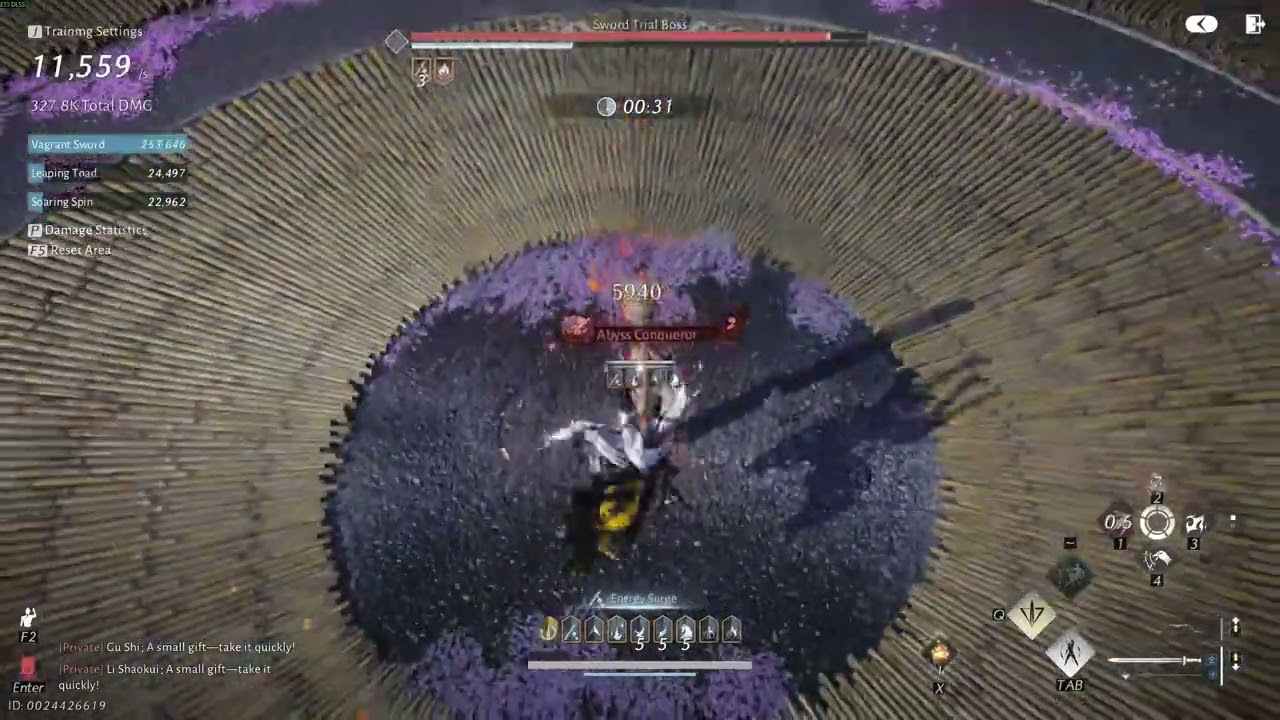 Nameless Sword Tier 6 Combo
