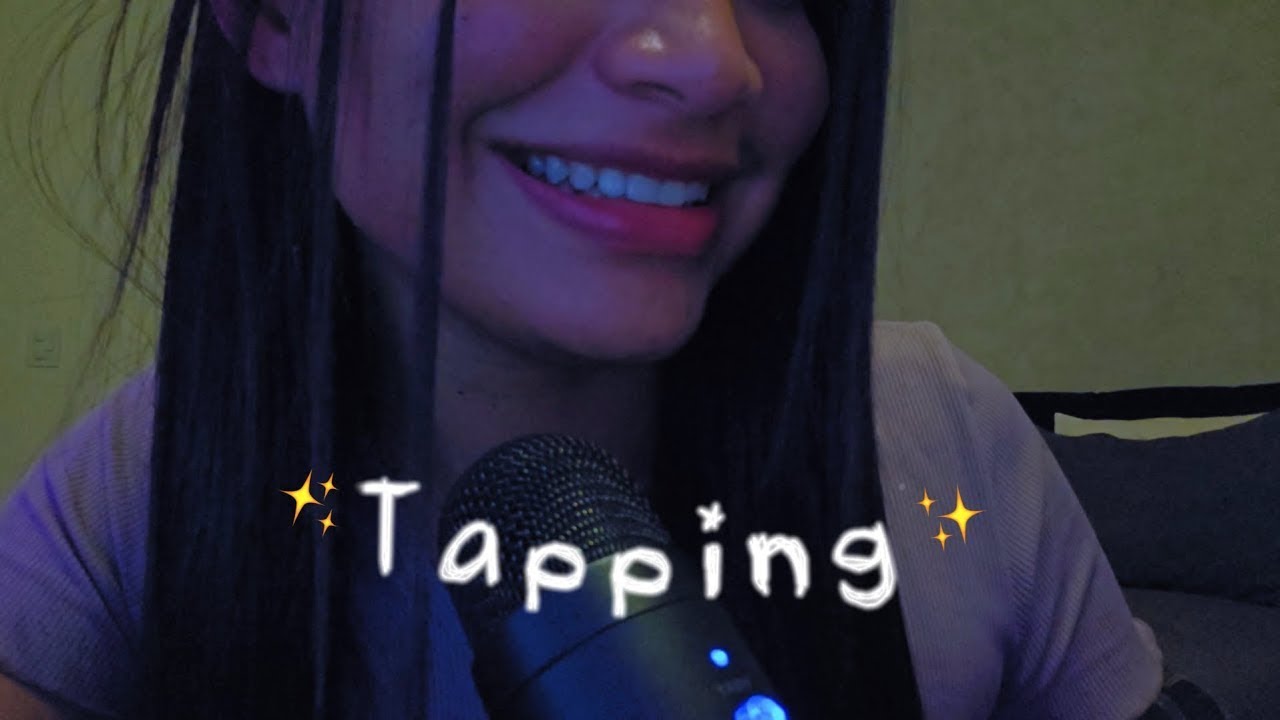 ASMR | Tapping com sons de chuva relaxante pra você dormir bem 🌧️💜