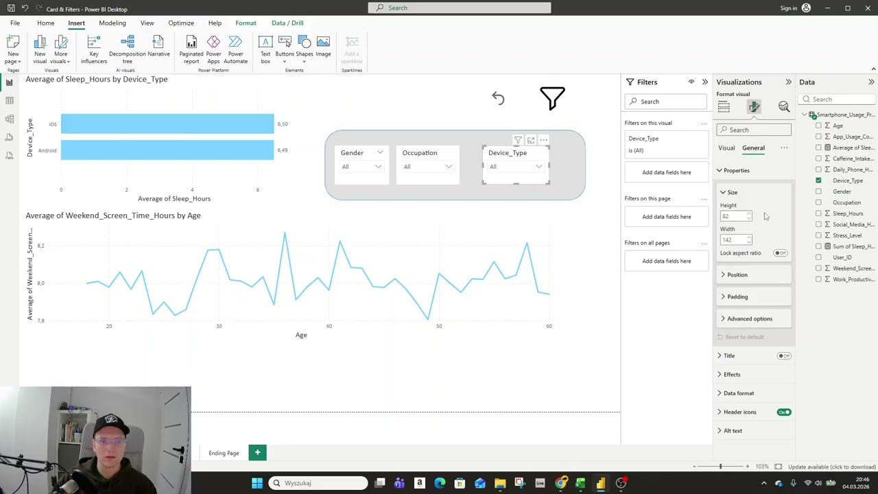 PowerBi Part 16 - Filter Panes - Card Visualization