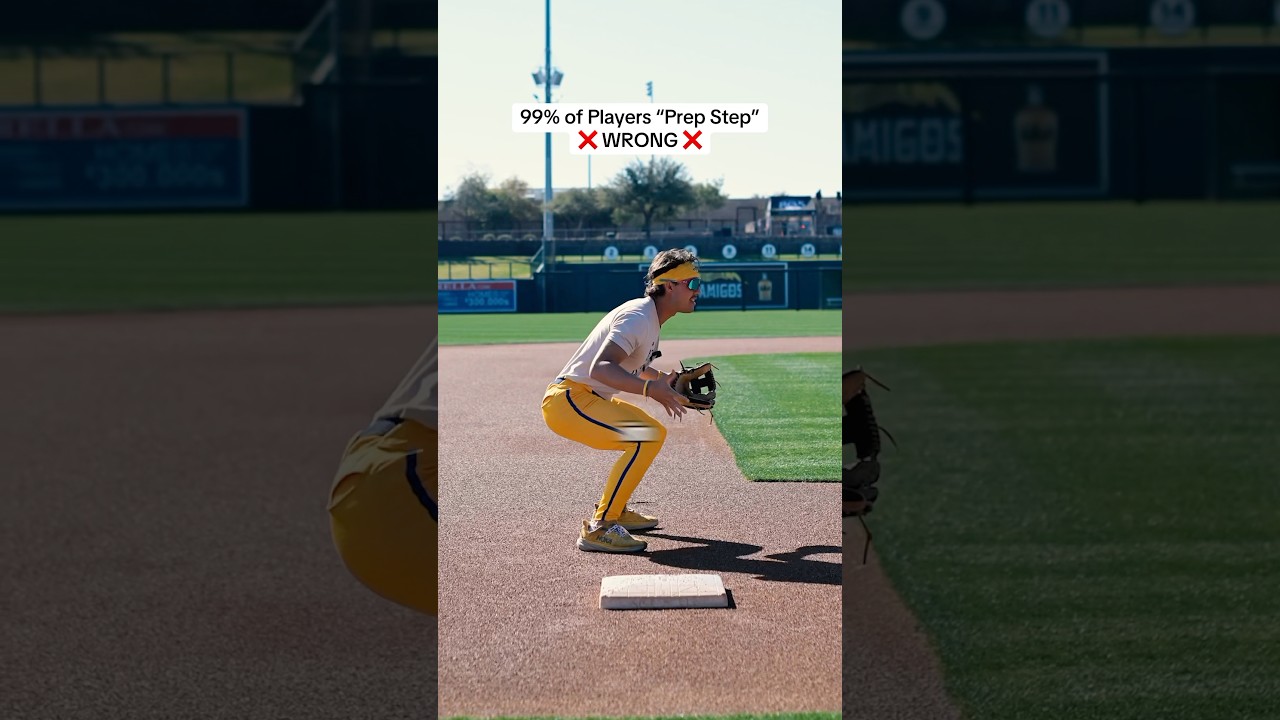 STOP PREP STEPPING LIKE THIS‼️ #infield #baseball