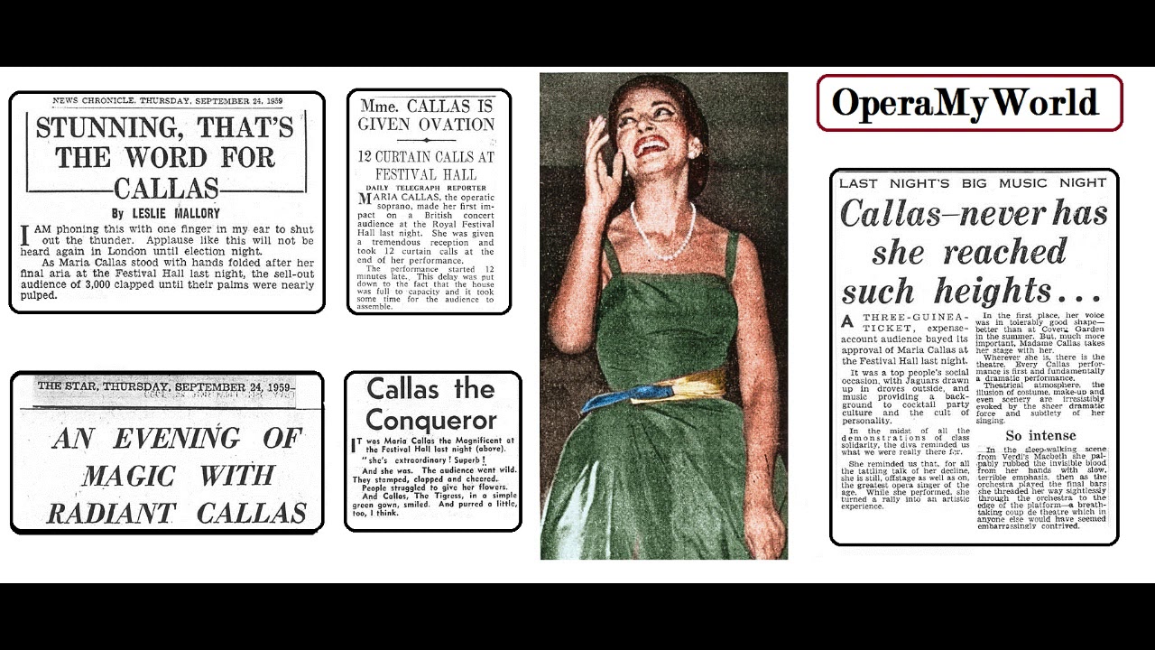 Maria Callas - Macbeth's Sleepwalking Scene - London, 23/09/1959