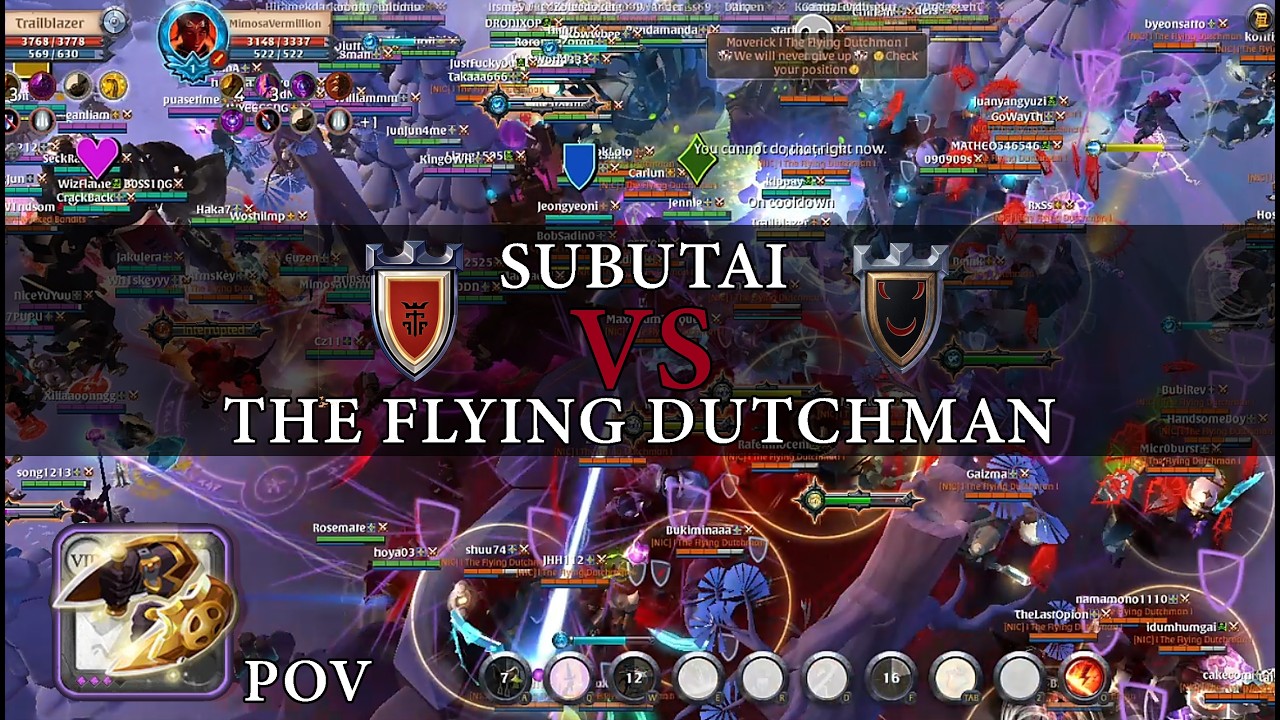 ⚔️ SUBUTAI vs THE FLYING DUTCHMAN | ZvZ | FT. Sugoi Bomb Squad 💣 | Bridled Fury POV| Albion Online