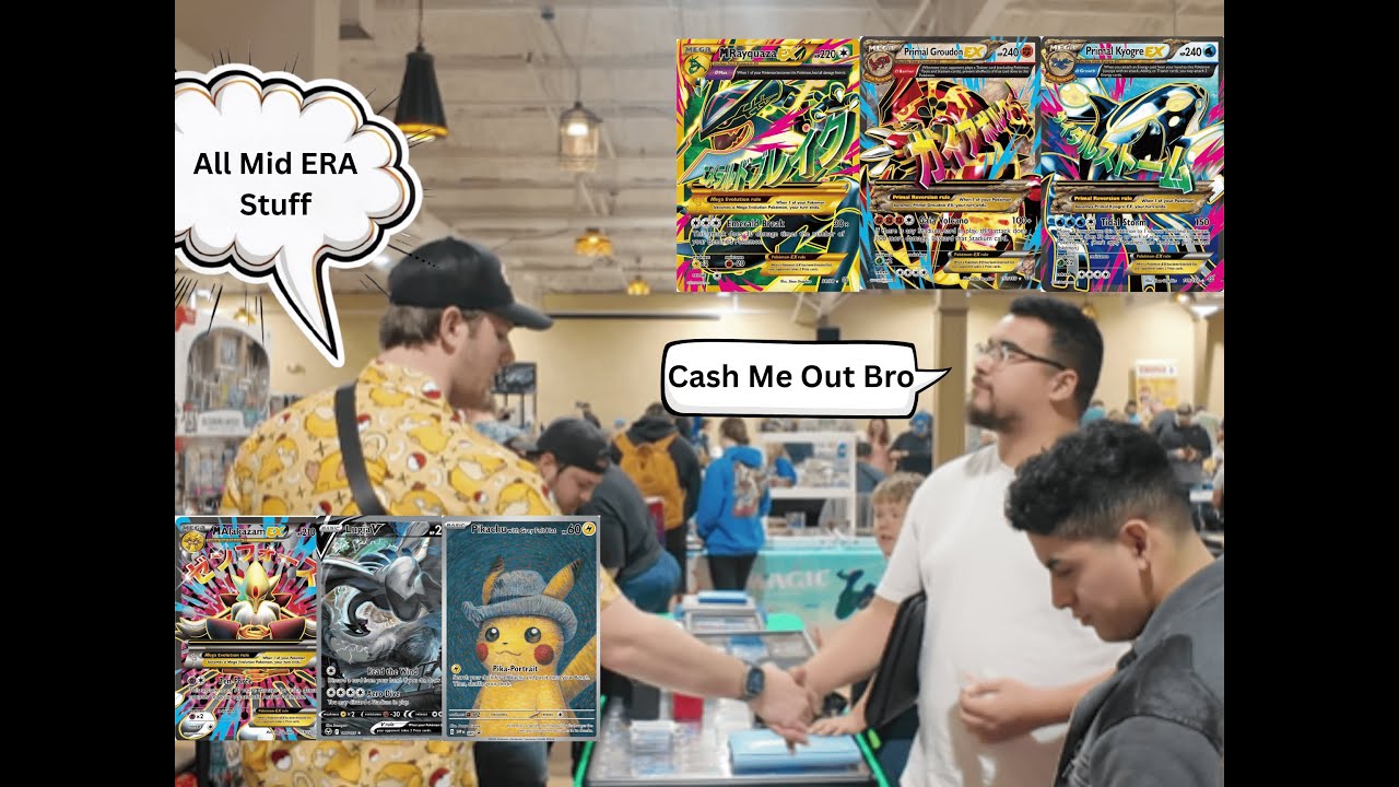 Buying all the Mid Era Pokemon Cards | Pokemon Vendor POV 417 Card Show | Coin Flip Cards