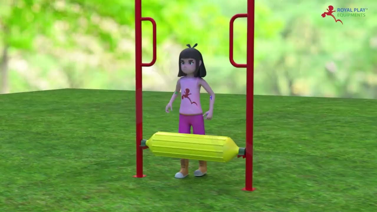 FE04 | ROYAL Log Roller | Kids Garden Play Equipment | 8080260260 by royalplay.in