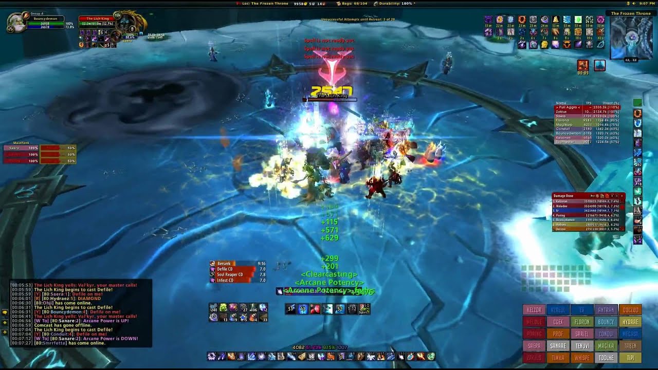 TOP WORLD MAGE DPS - LICH KING 25 PART 1