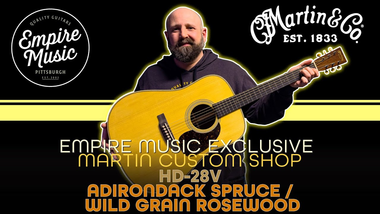 EMPIRE MUSIC EXCLUSIVE // Martin Custom Shop HD-28V Adirondack Spruce/Wild Grain Rosewood