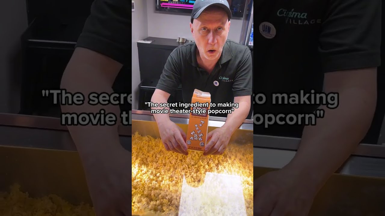 HOW MOVIE THEATER POPCORN IS ACTUALLY MADE 🍿 #amazonfinds #flavacol
