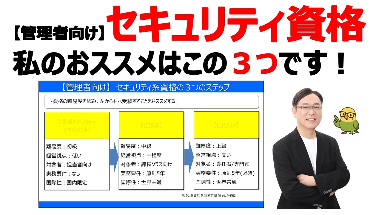 【AI資格】管理者向けセキュリティ資格3選