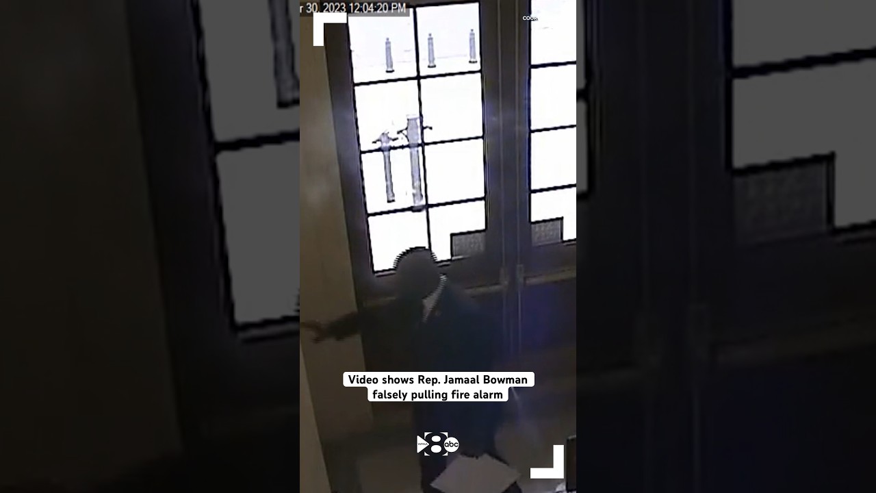 Video shows Rep. Jamaal Bowman falsely pulling fire alarm