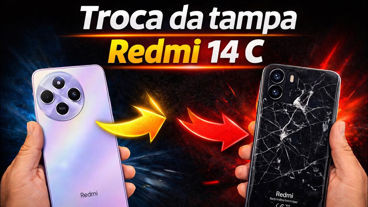 Como Trocar a Tampa Traseira do Redmi 14 C 👈