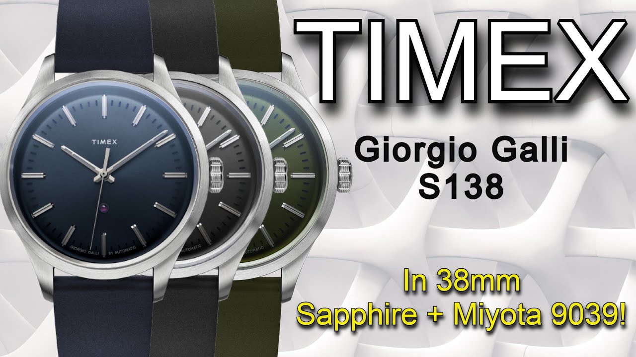 Timex Giorgio Galli S138 Automatic The Timex Giorgio Galli S1 back With a Sapphire Crystal in 38mm