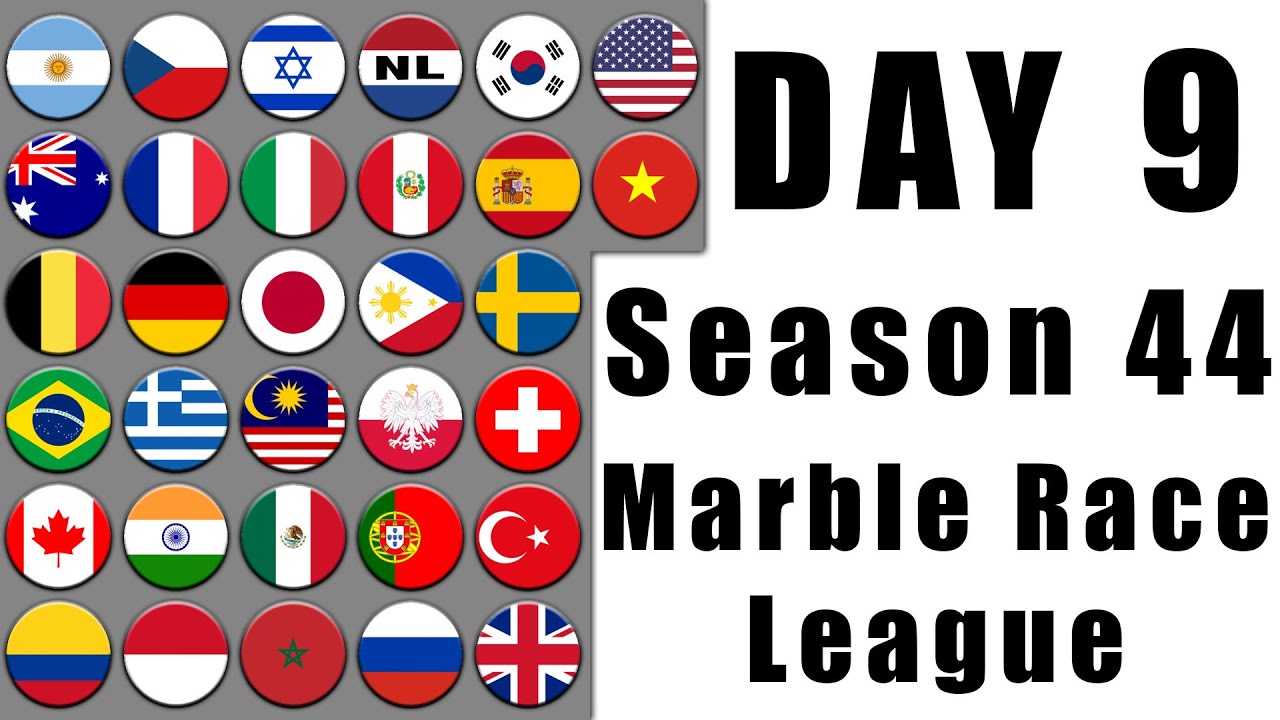 Marble Race League Season 44 Day 9 Marble Race in Algodoo / Marble Race King