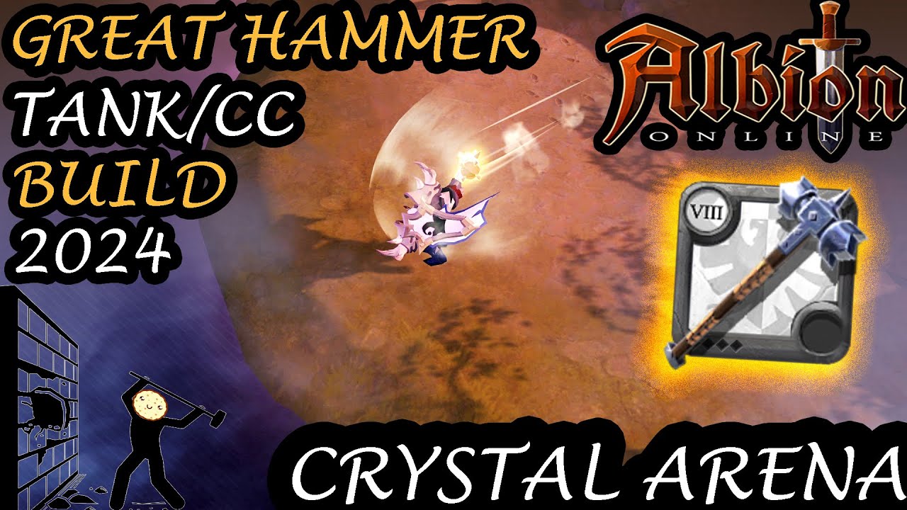 Great Hammer Tank/CC Build 2024 - Crystal Arena (Crystal Rank/Season 24) - Albion Online