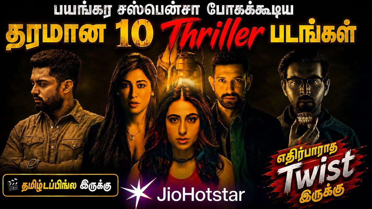 🔥👌வேறலெவல் Twistடோட JioHotstarல இருக்க தரமான 10 Thriller படங்கள்| #thriller #tamil @wowmoviestamil