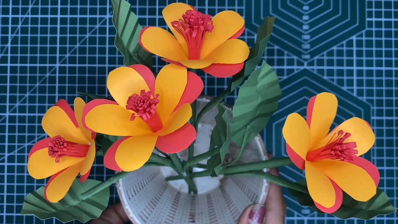 DA FLOWER PAPERS || How to make four flower paper out || Origami flower || DIY