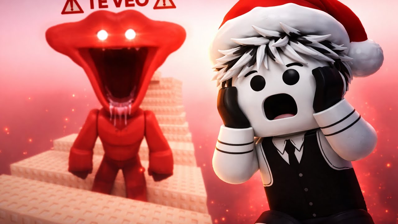 Tratando de subir La torre de gato espeluznante en ROBLOX//💀💀🤐