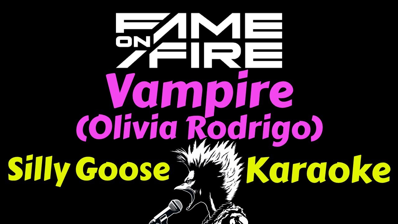 Olivia Rodrigo - Vampire (Rock Cover by Fame on Fire) (Karaoke) Lyrics Instrumental