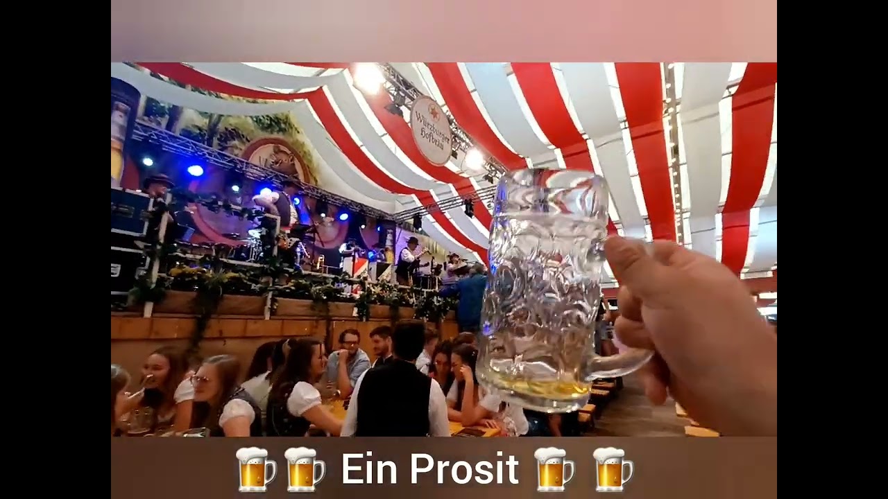 Eslarner Showband Live im Hahnzelt.  Würzburg Kiliani Volksfest 2022. 09.07.2022, Teil. 01.