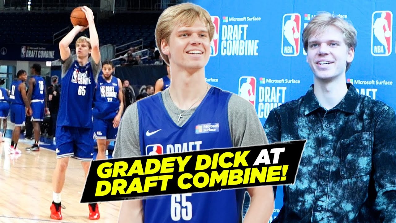 Is Gradey Dick the Best Shooter in NBA Draft?! Jayhawks' Star Draft Combine Highlights and Media Day